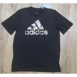 ADIDAS T-Shirt Camouflage Logo Men’s Size Medium Pull-over Short Sleeve NEW